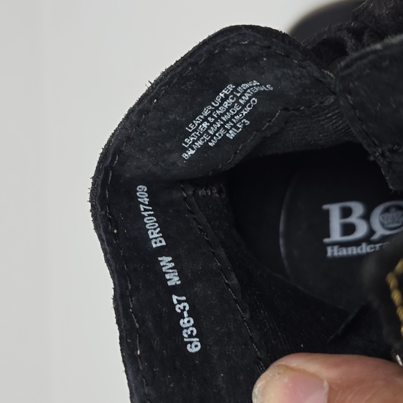 Born Women's Wynter Comfort Booties Black Black Suede Leather  Size 6 - Picture 6 of 6